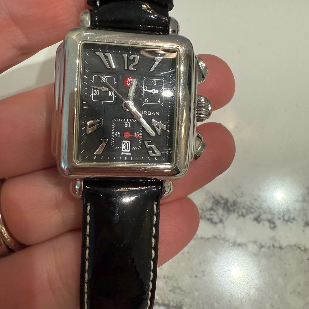 My Michelle Black and Silver Women's Watch